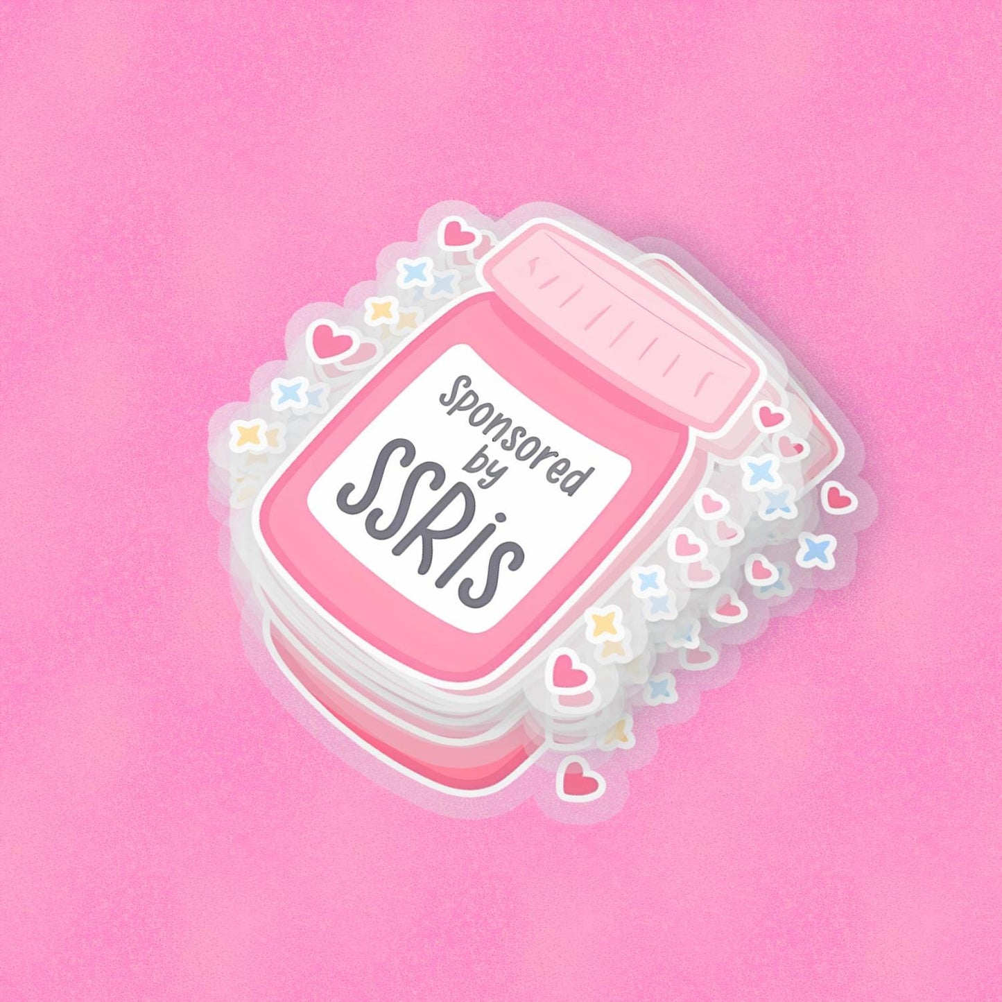 SSRIs 2.5'' Vinyl Sticker –  (Glitter/Holographic or Glossy)