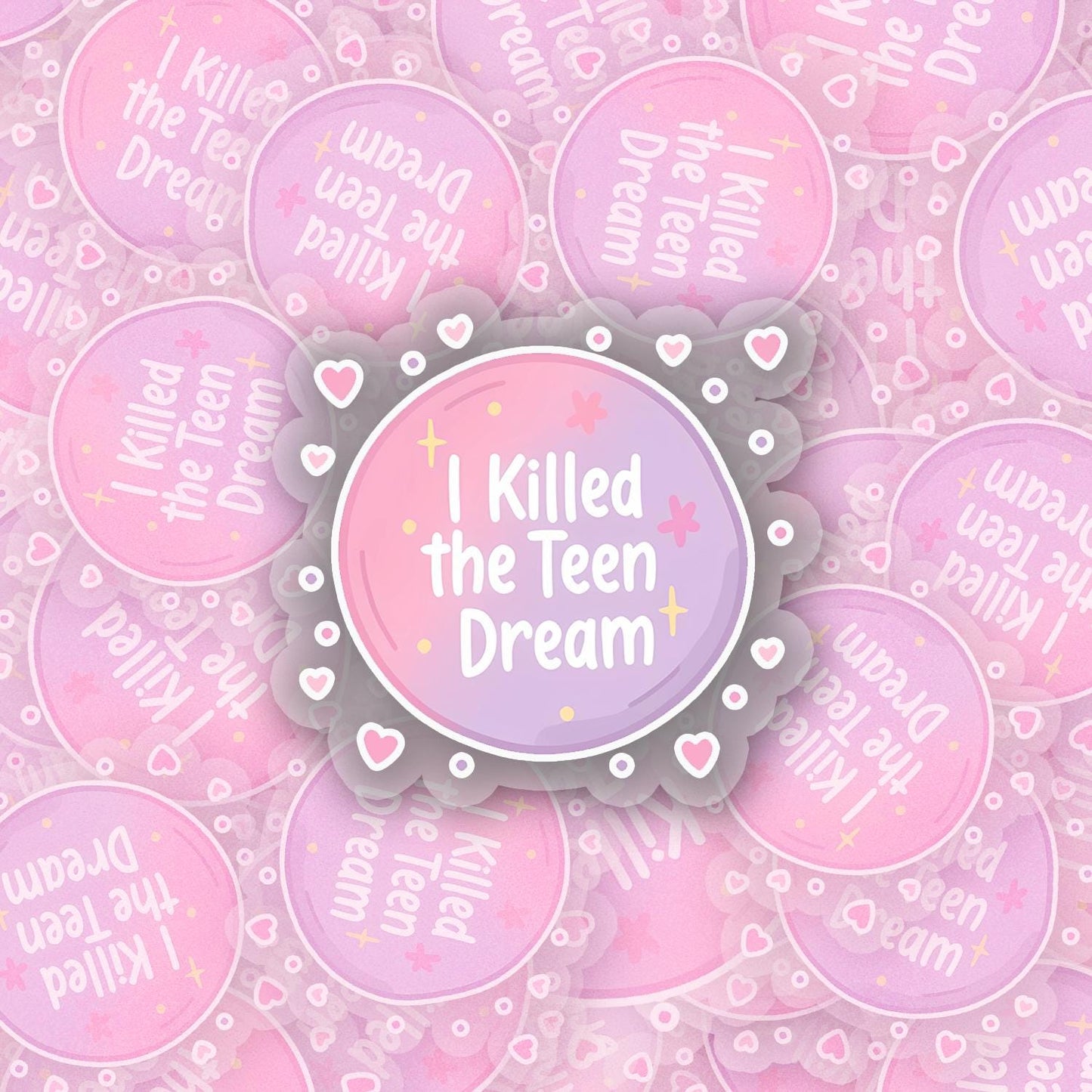 Teen Dream 2.5'' Vinyl Sticker –  (Glitter/Holographic or Glossy)