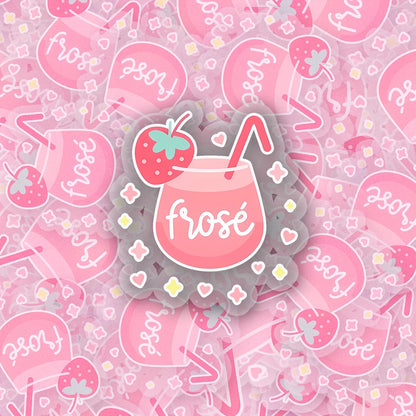 Frosé 2.5'' Vinyl Sticker –  (Glitter/Holographic or Glossy)