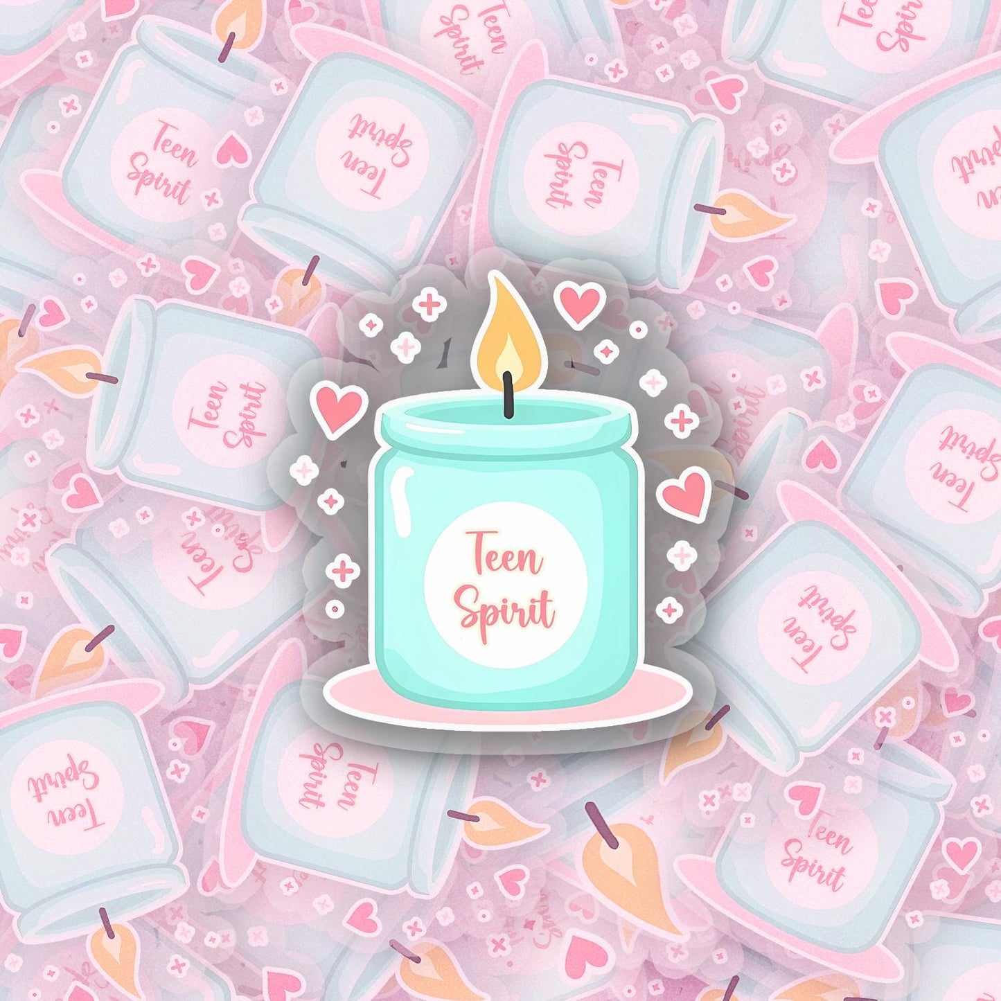 Smells Like Teen Spirit 2.5'' Vinyl Sticker – (Glitter/Holographic or Glossy)