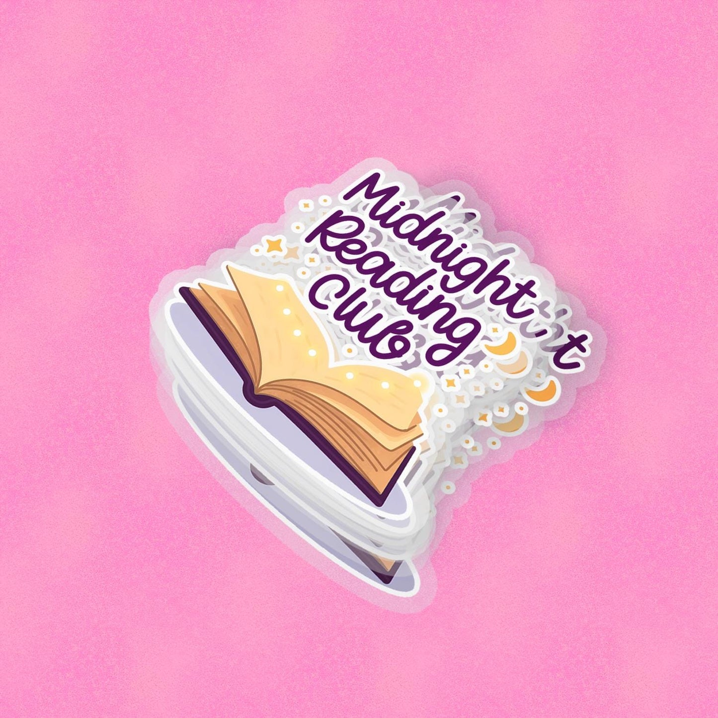 Midnight Reading Club 2.5'' Vinyl Sticker –  (Glitter/Holographic or Glossy)