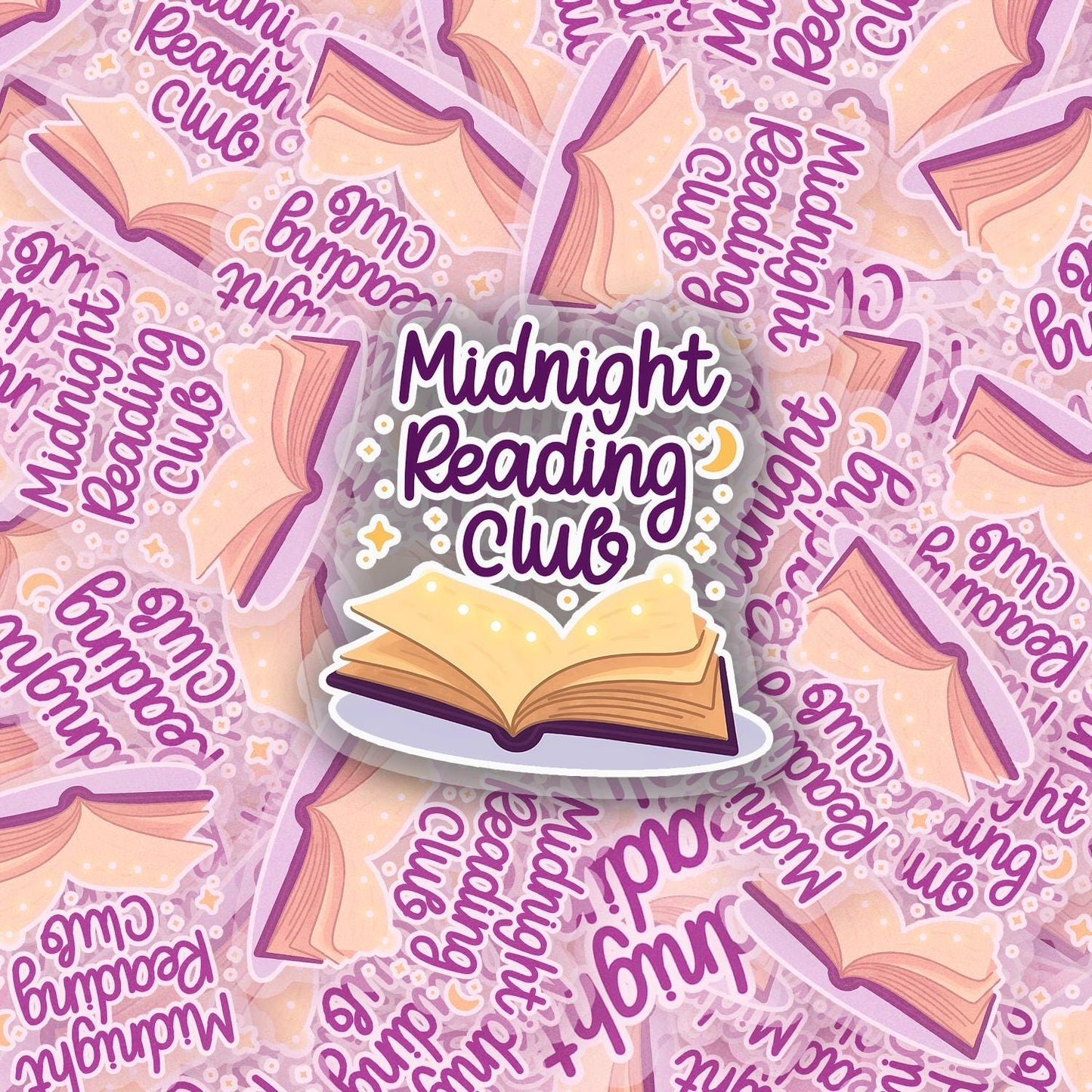 Midnight Reading Club 2.5'' Vinyl Sticker –  (Glitter/Holographic or Glossy)