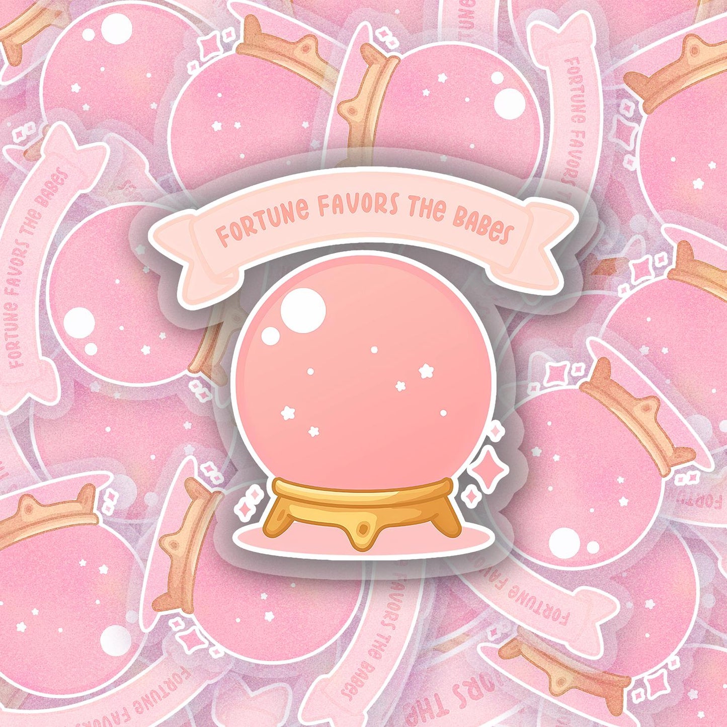 Fortune 2.5'' Vinyl Sticker –  (Glitter/Holographic or Glossy)