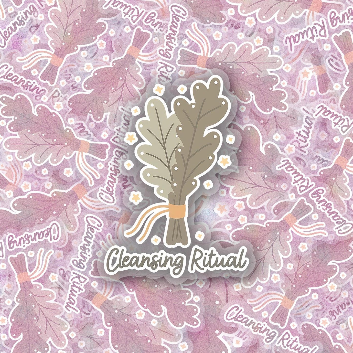 Cleansing Ritual 2.5'' Vinyl Sticker –  (Glitter/Holographic or Glossy)