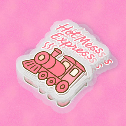Hot Mess Express 2.5'' Vinyl Sticker – (Glitter/Holographic or Glossy)