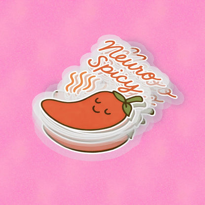 NeuroSpicy 2.5'' Vinyl Sticker –  (Glitter/Holographic or Glossy)