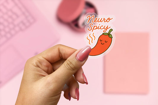 NeuroSpicy 2.5'' Vinyl Sticker – (Glitter/Holographic or Glossy)