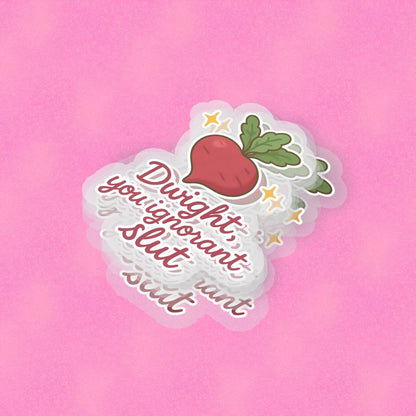 Ignorant Sl*t 2.5'' Vinyl Sticker – (Glitter/Holographic or Glossy)