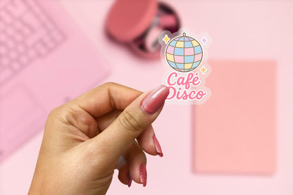 Cafe Disco 2.5'' Vinyl Sticker – (Glitter/Holographic or Glossy)