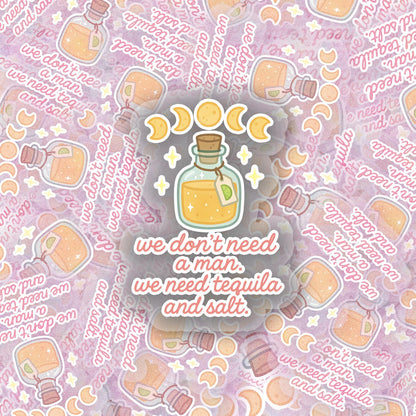 Salt and Tequila  2.5'' Vinyl Sticker –  (Glitter/Holographic or Glossy)