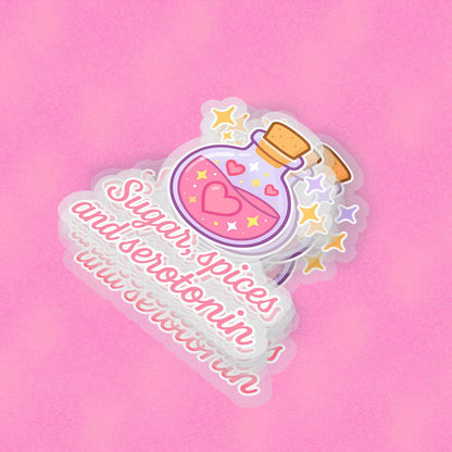 Sugar and Spice 2.5'' Vinyl Sticker – (Glitter/Holographic or Glossy)