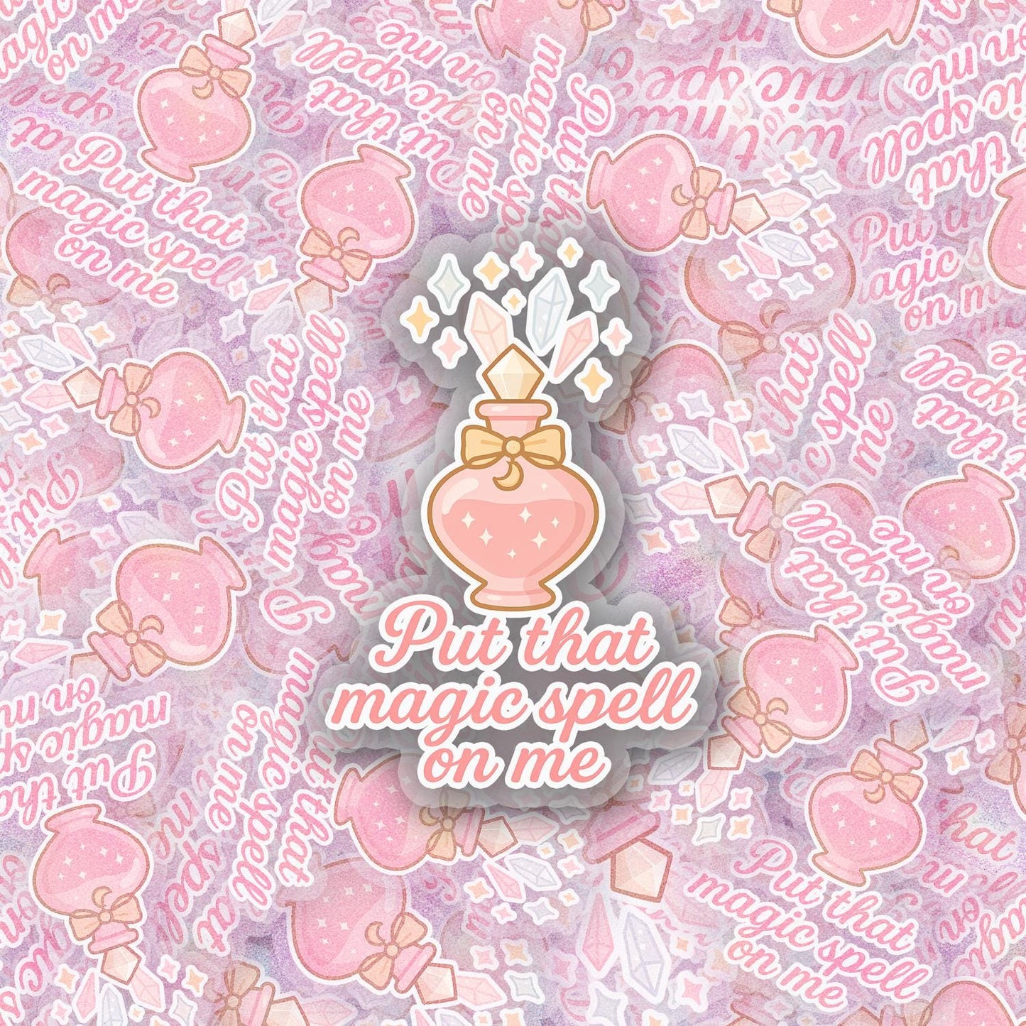 Magic Spell 2.5'' Vinyl Sticker – (Glitter/Holographic or Glossy)