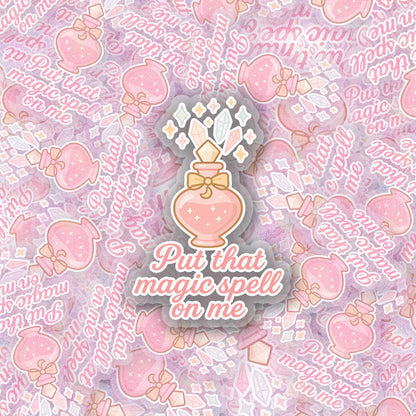 Magic Spell 2.5'' Vinyl Sticker – (Glitter/Holographic or Glossy)