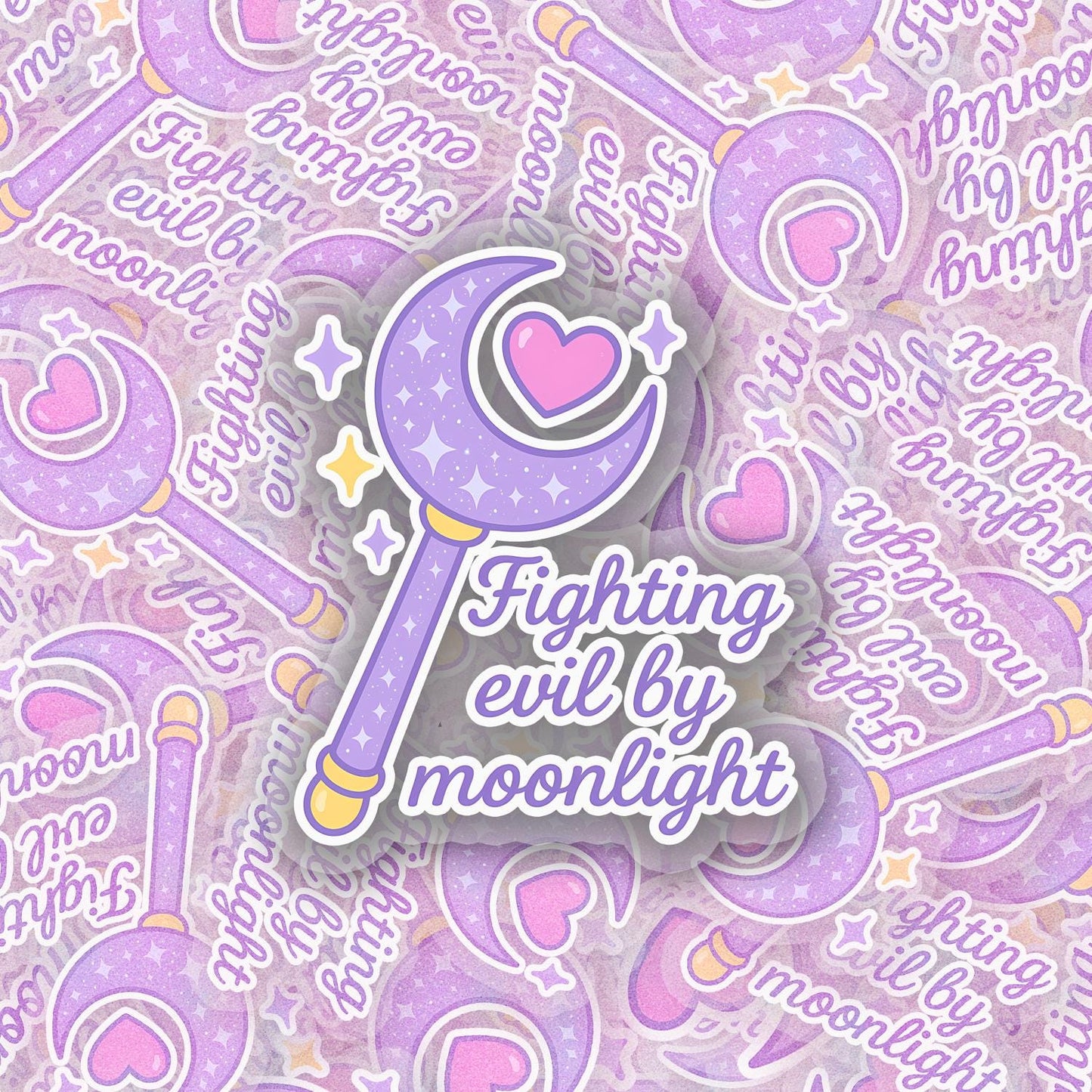 Fighting Evil 2.5'' Vinyl Sticker – (Glitter/Holographic or Glossy)