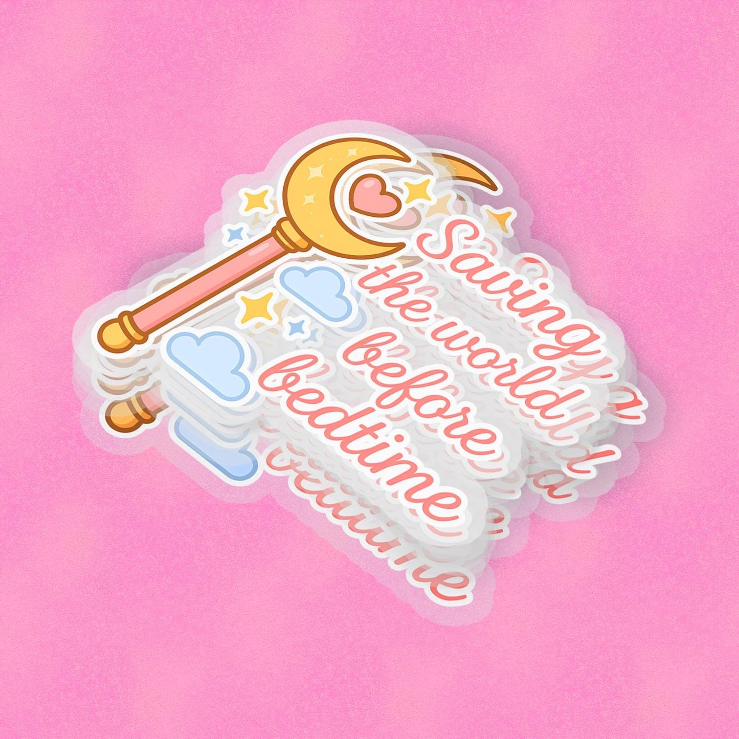 Before Bedtime V2 2.5'' Vinyl Sticker –  (Glitter/Holographic or Glossy)