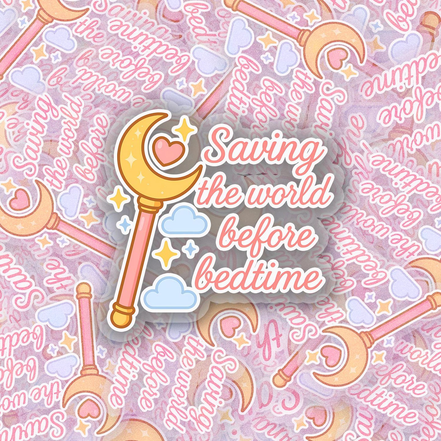 Before Bedtime V2 2.5'' Vinyl Sticker – (Glitter/Holographic or Glossy)