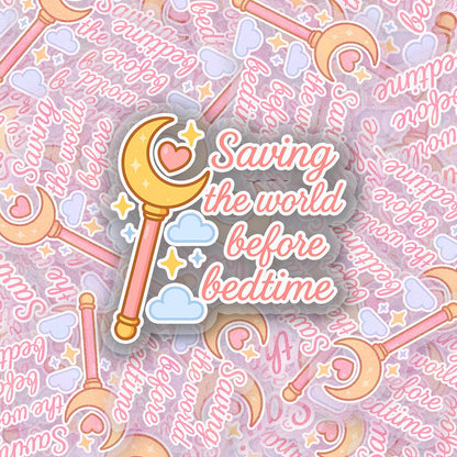 Before Bedtime V2 2.5'' Vinyl Sticker – (Glitter/Holographic or Glossy)
