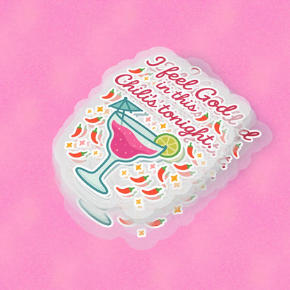 Chili's 2.5'' Vinyl Sticker –  (Glitter/Holographic or Glossy)