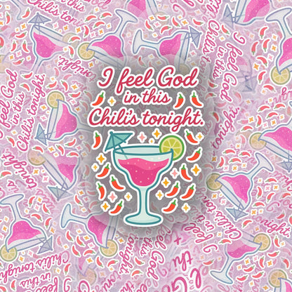 Chili's 2.5'' Vinyl Sticker –  (Glitter/Holographic or Glossy)