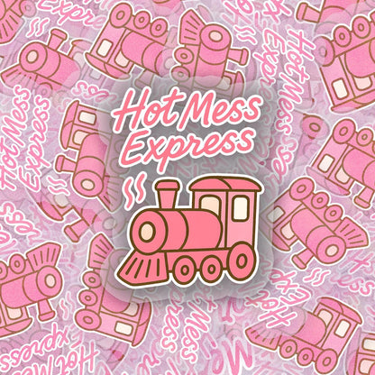 Hot Mess Express 2.5'' Vinyl Sticker – (Glitter/Holographic or Glossy)