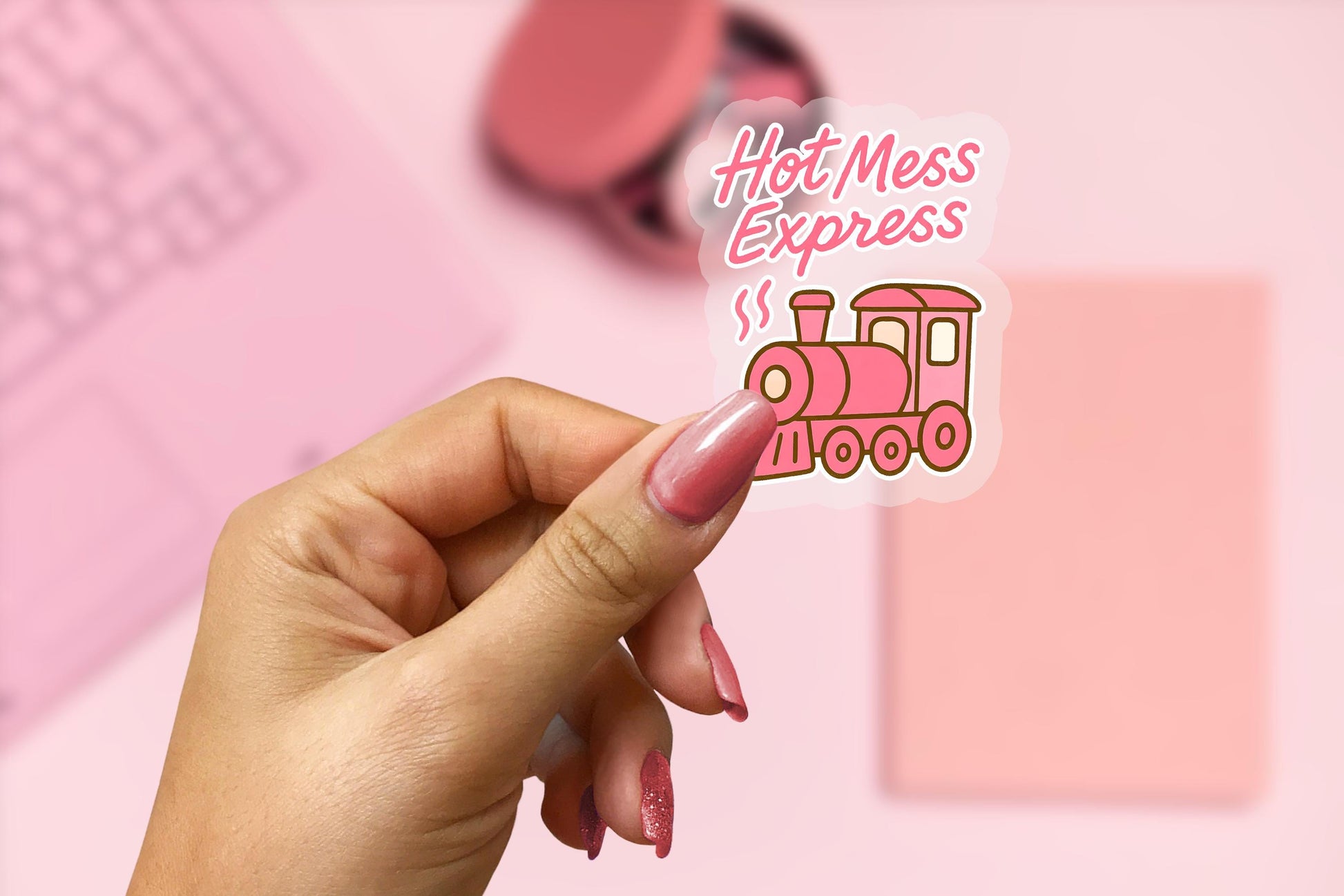 Hot Mess Express 2.5'' Vinyl Sticker – (Glitter/Holographic or Glossy)