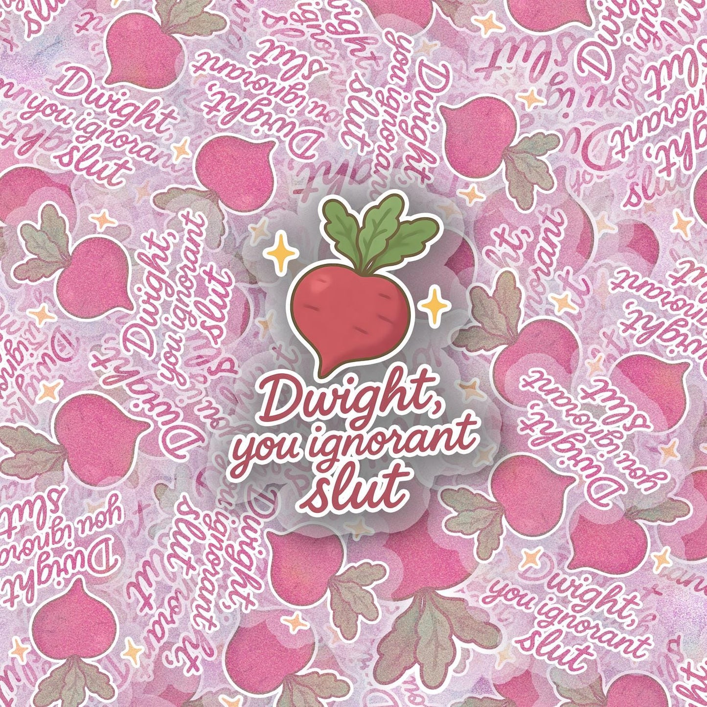 Ignorant Sl*t 2.5'' Vinyl Sticker –  (Glitter/Holographic or Glossy)