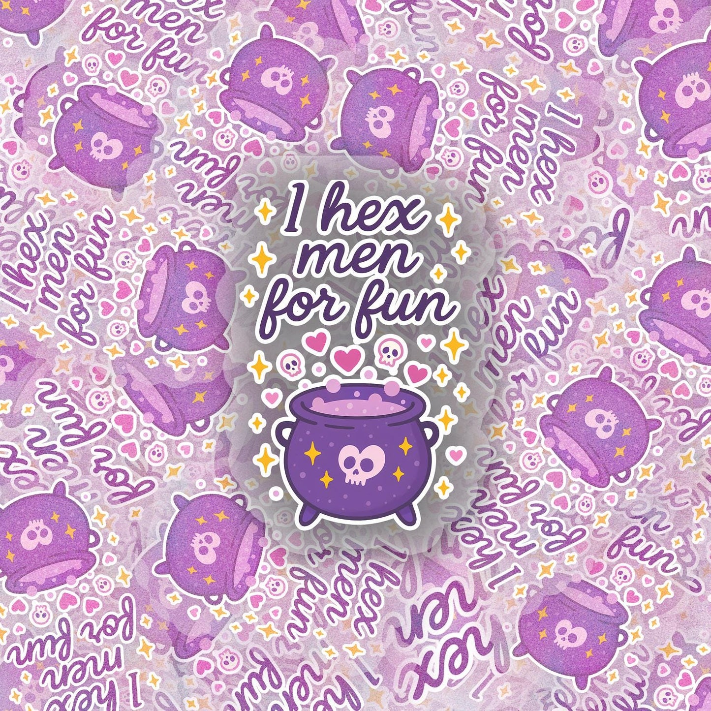 Hex Men 2.5'' Vinyl Sticker –  (Glitter/Holographic or Glossy)