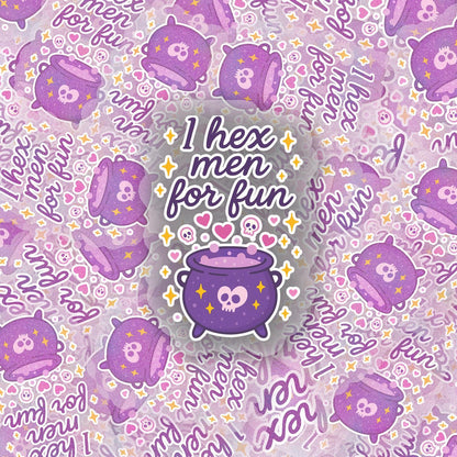 Hex Men 2.5'' Vinyl Sticker –  (Glitter/Holographic or Glossy)