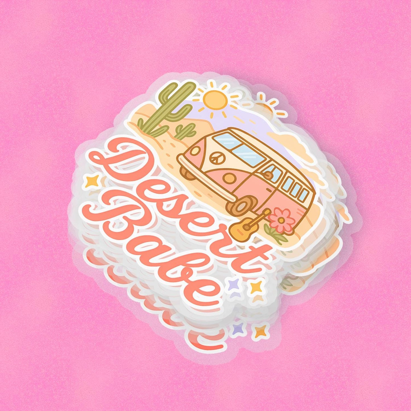 Desert Babe 2.5'' Vinyl Sticker – (Glitter/Holographic or Glossy)