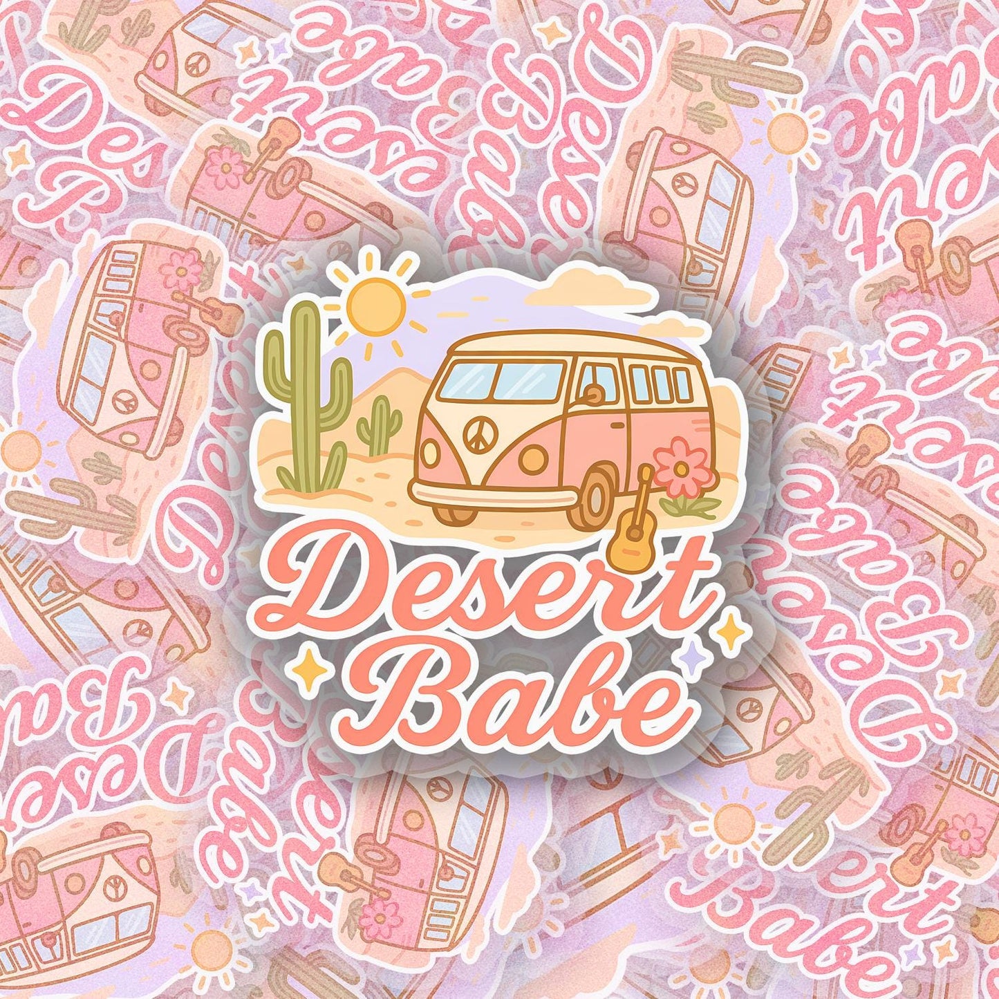 Desert Babe 2.5'' Vinyl Sticker – (Glitter/Holographic or Glossy)