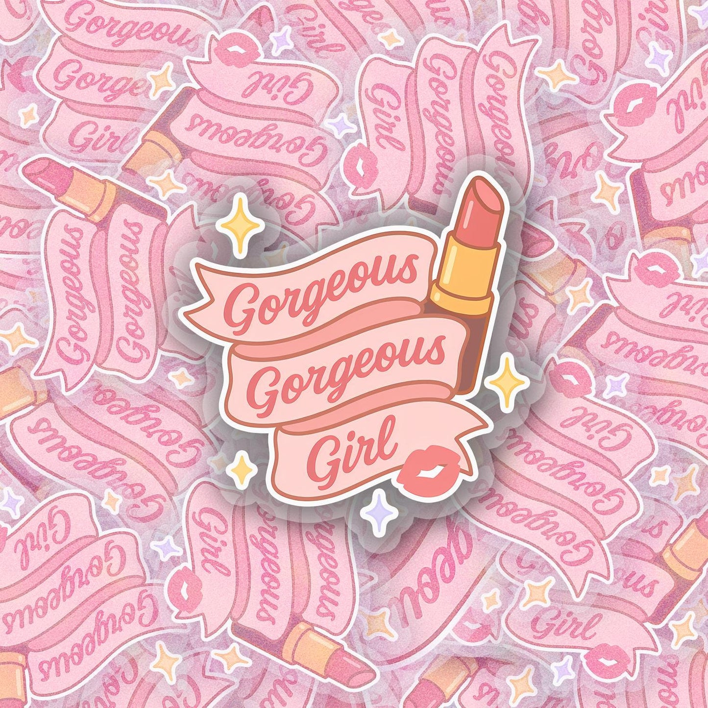 Gorgeous Gorgeous Girl 2.5'' Vinyl Sticker –  (Glitter/Holographic or Glossy)
