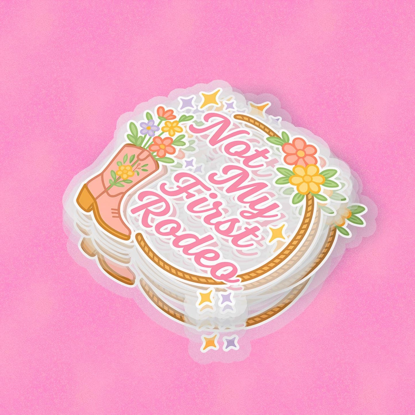 Not My 1st Rodeo 2.5'' Vinyl Sticker –  (Glitter/Holographic or Glossy)