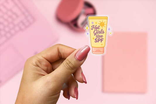 SPF 2.5'' Vinyl Sticker –  (Glitter/Holographic or Glossy)