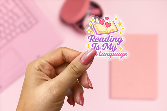 Love Language 2.5'' Vinyl Sticker –  (Glitter/Holographic or Glossy)
