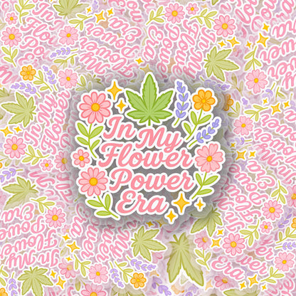 Flower Power 2.5'' Vinyl Sticker –  (Glitter/Holographic or Glossy)