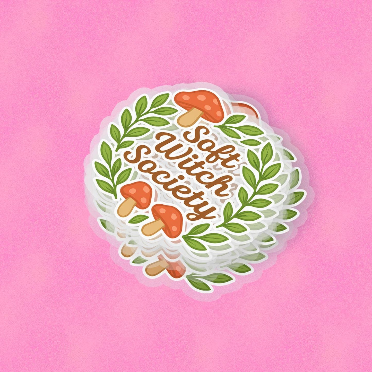 Soft Witch Society 2.5'' Vinyl Sticker –  (Glitter/Holographic or Glossy)