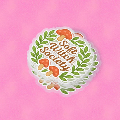 Soft Witch Society 2.5'' Vinyl Sticker – (Glitter/Holographic or Glossy)