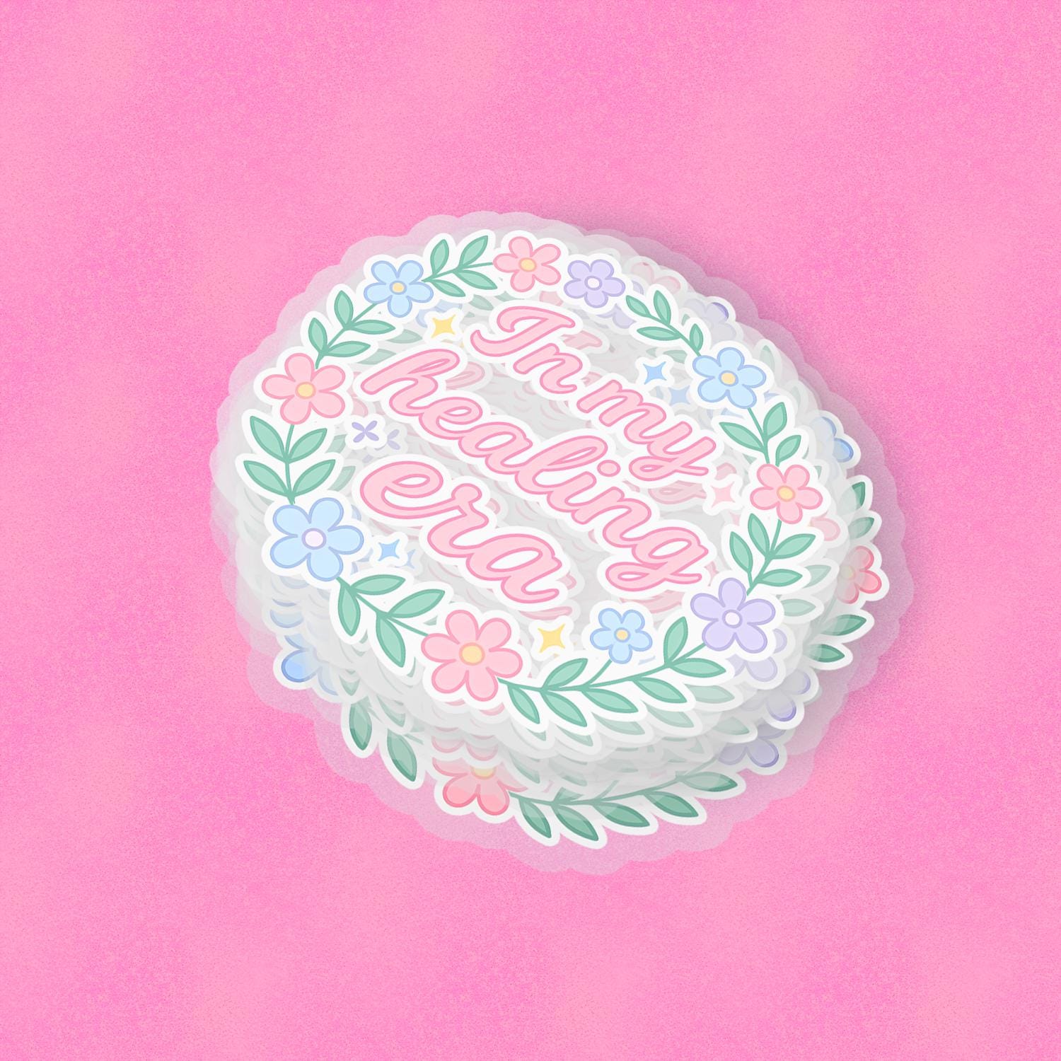 Healing Era 2.5'' Vinyl Sticker – (Glitter/Holographic or Glossy)