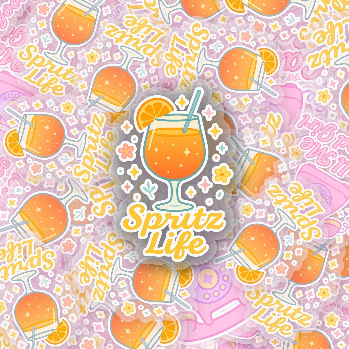 Spritz Life 2.5'' Vinyl Sticker –  (Glitter/Holographic or Glossy)