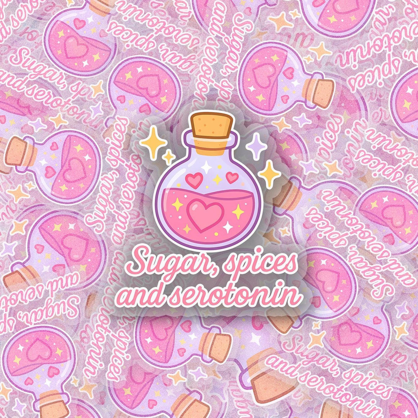 Sugar and Spice 2.5'' Vinyl Sticker –  (Glitter/Holographic or Glossy)