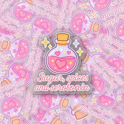 Sugar and Spice 2.5'' Vinyl Sticker –  (Glitter/Holographic or Glossy)