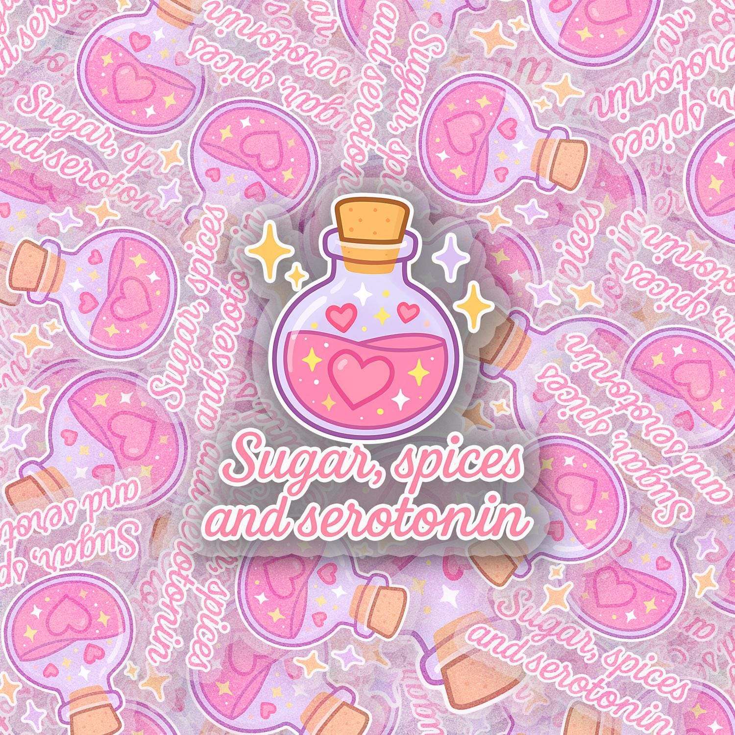 Sugar and Spice 2.5'' Vinyl Sticker – (Glitter/Holographic or Glossy)