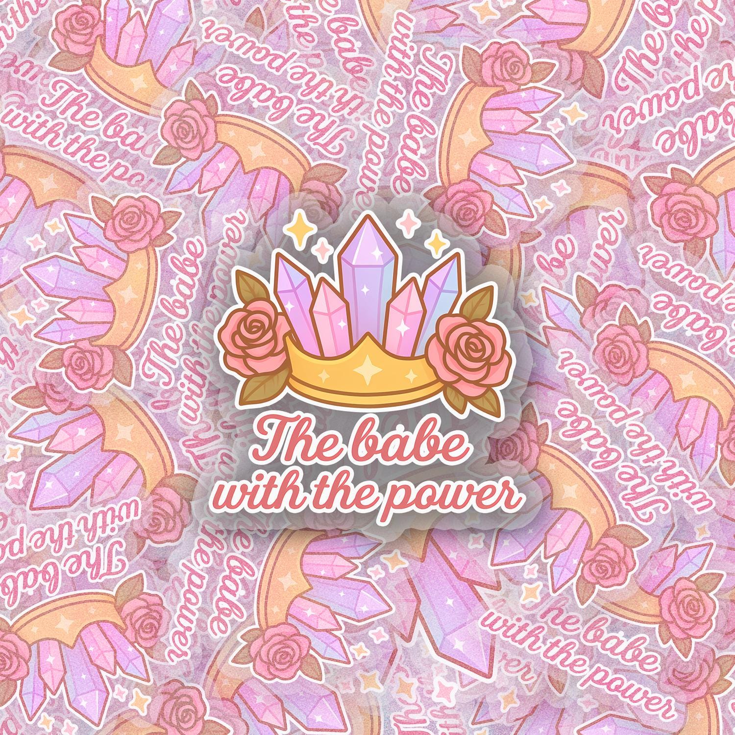 Babe With the Power 2.5'' Vinyl Sticker – (Glitter/Holographic or Glossy)