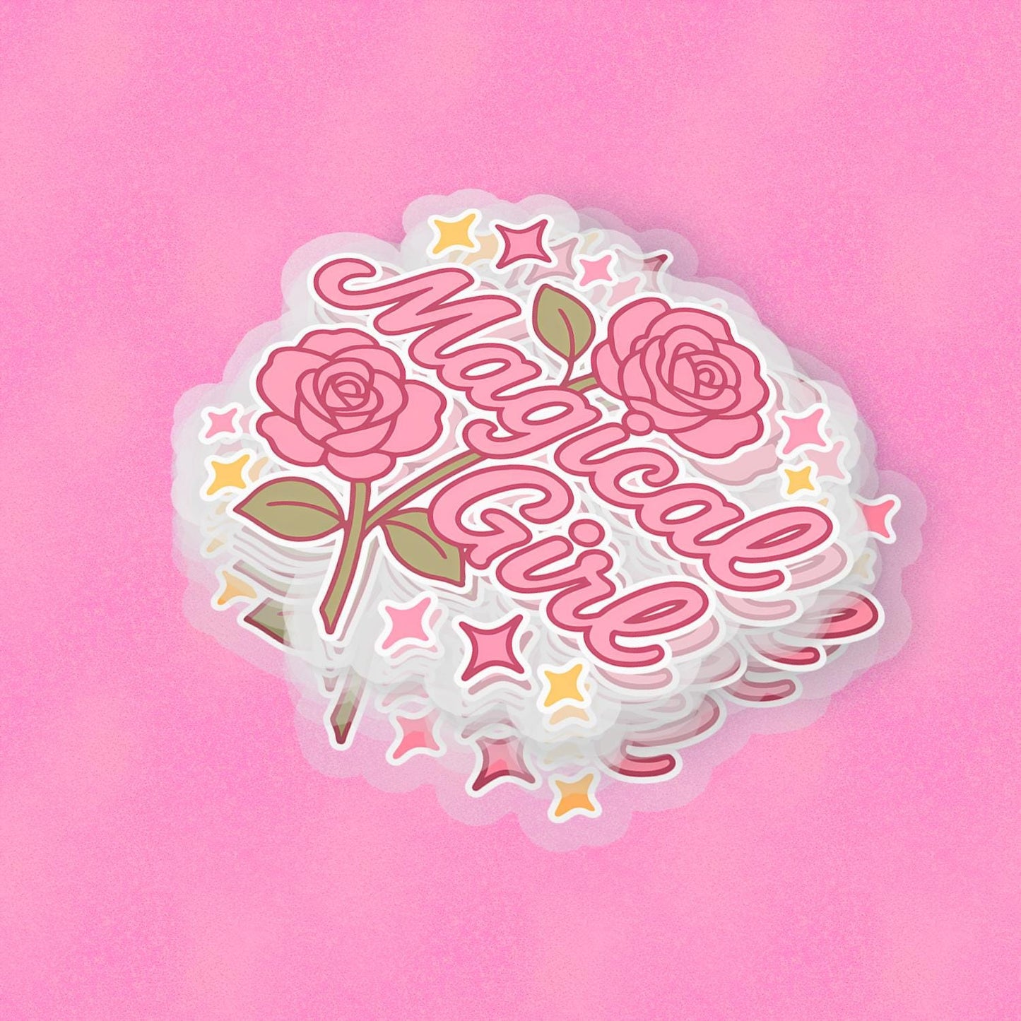 Magical Girl 2.5'' Vinyl Sticker –  (Glitter/Holographic or Glossy)