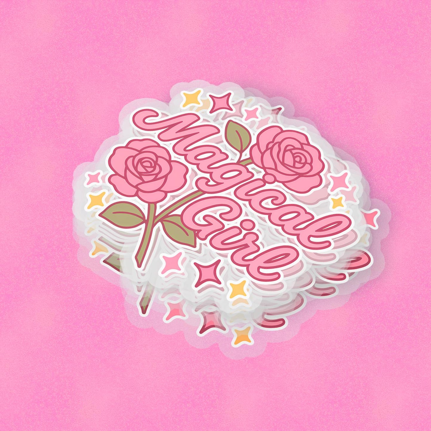 Magical Girl 2.5'' Vinyl Sticker – (Glitter/Holographic or Glossy)