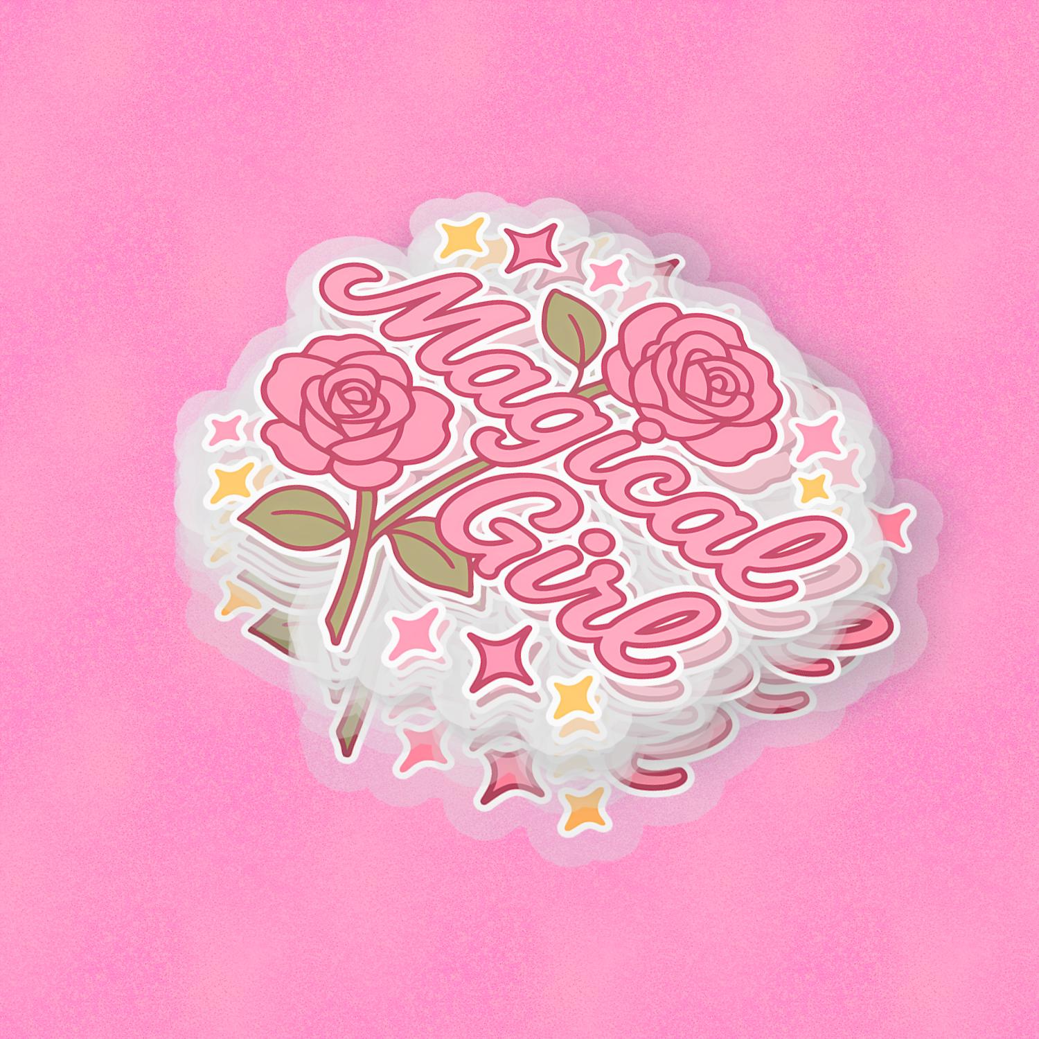 Magical Girl 2.5'' Vinyl Sticker – (Glitter/Holographic or Glossy)