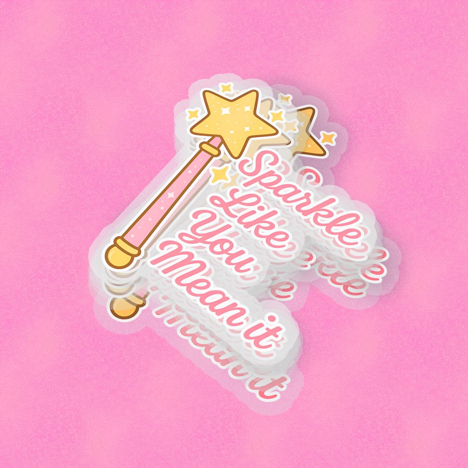 Sparkle 2.5'' Vinyl Sticker – (Glitter/Holographic or Glossy)