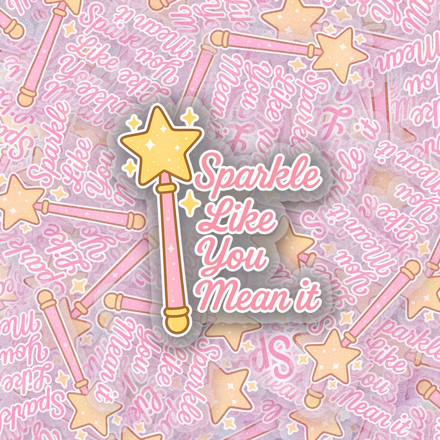 Sparkle 2.5'' Vinyl Sticker –  (Glitter/Holographic or Glossy)