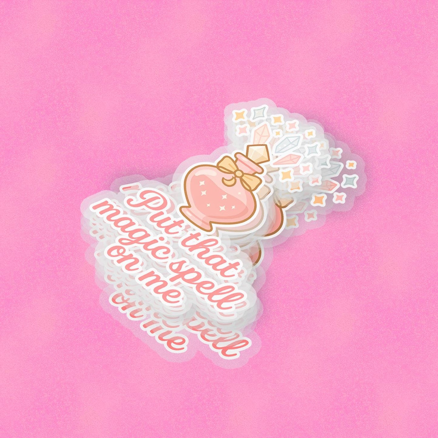 Magic Spell 2.5'' Vinyl Sticker – (Glitter/Holographic or Glossy)