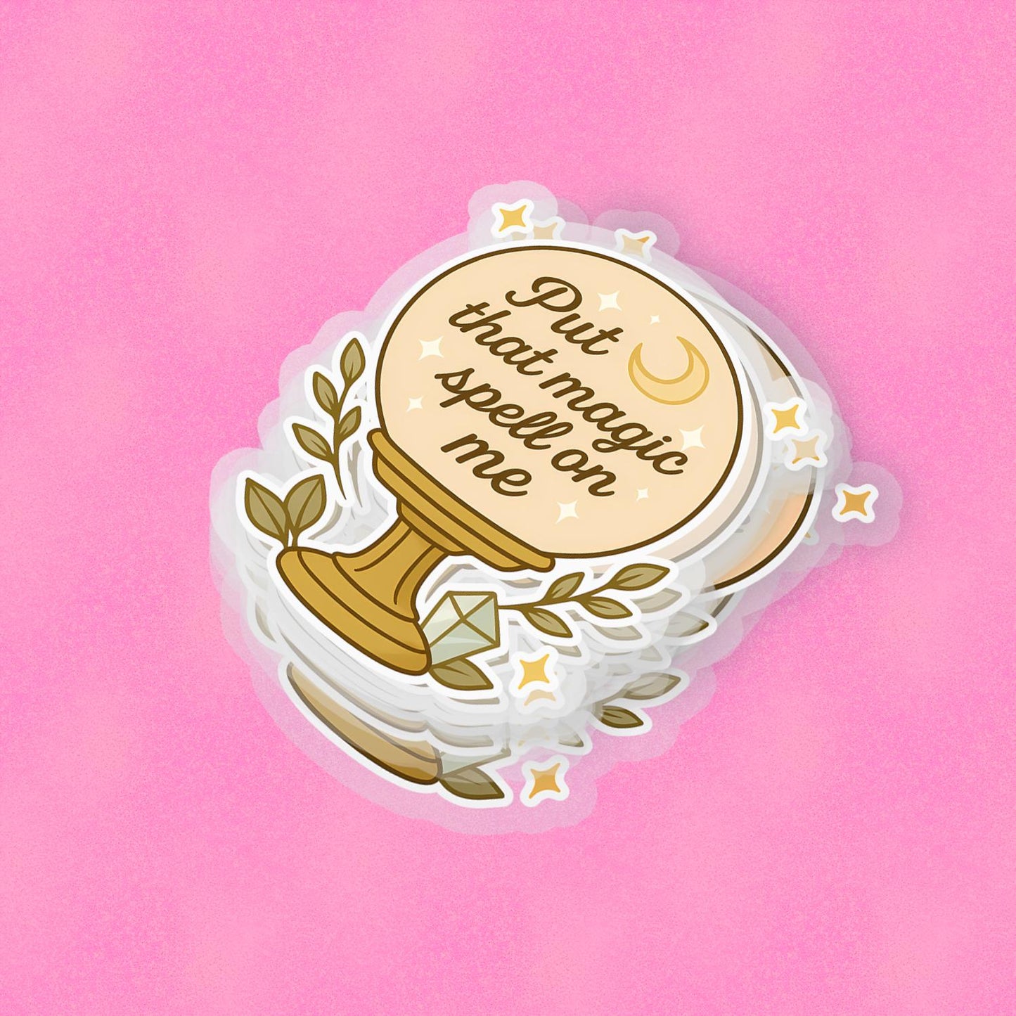 Magic Spell V2 2.5'' Vinyl Sticker – (Glitter/Holographic or Glossy)